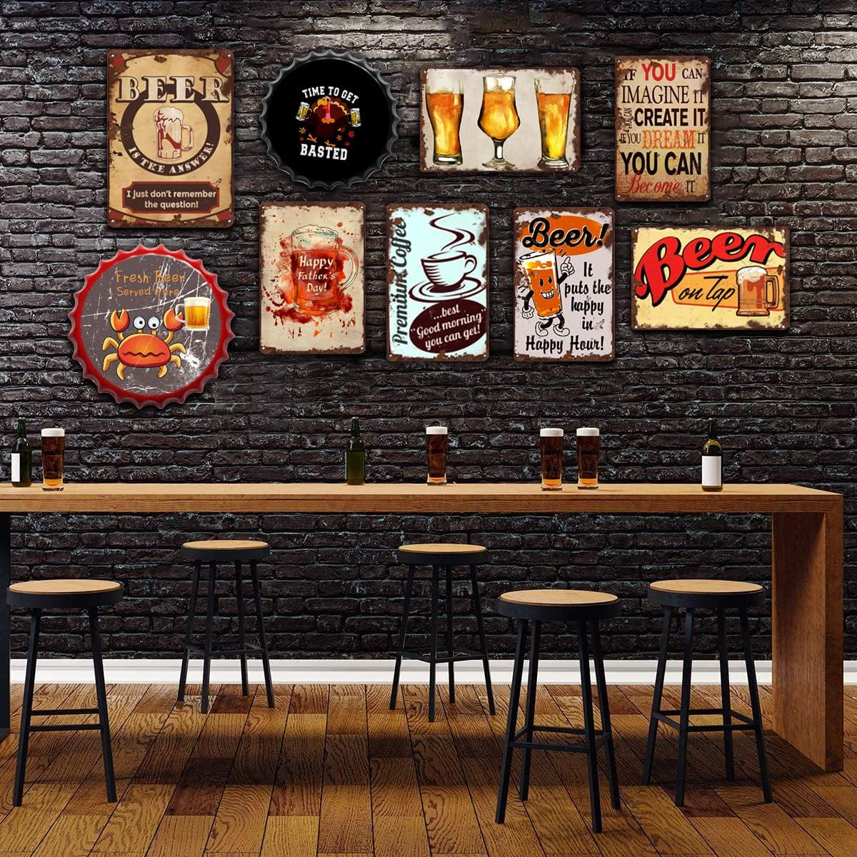 Zomyto Divertido arte de pared de gato en la bañera, impresiones en lienzo para decoración de pared, letrero de baño de gato, rústico, decoración de