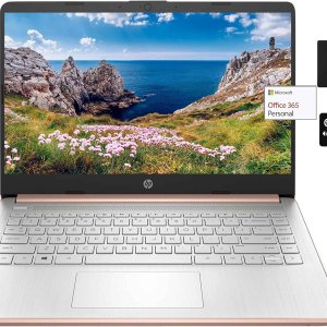 Laptop HP de 14 pulgadas, Intel 2-Core N4020, 8 GB de RAM, 128 GB de almacenamiento (64 GB eMMC+ Micro SD), 1 año Office, paquete de 10 unidades con Laptop HP de 14 pulgadas, Intel 2-Core N4020, 8 GB de RAM, 128 GB de almacenamiento (64 GB eMMC+ Micro SD), 1 año Office, paquete de 10 unidades con