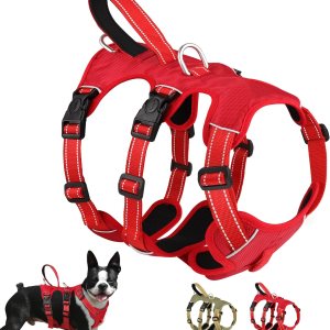 PET ARTIST Arnés multiusos para perros a prueba de escapes, chaleco reflectante ajustable sin tirones con asa de elevación y clip para correa, para PET ARTIST Arnés multiusos para perros a prueba de escapes, chaleco reflectante ajustable sin tirones con asa de elevación y clip para correa, para