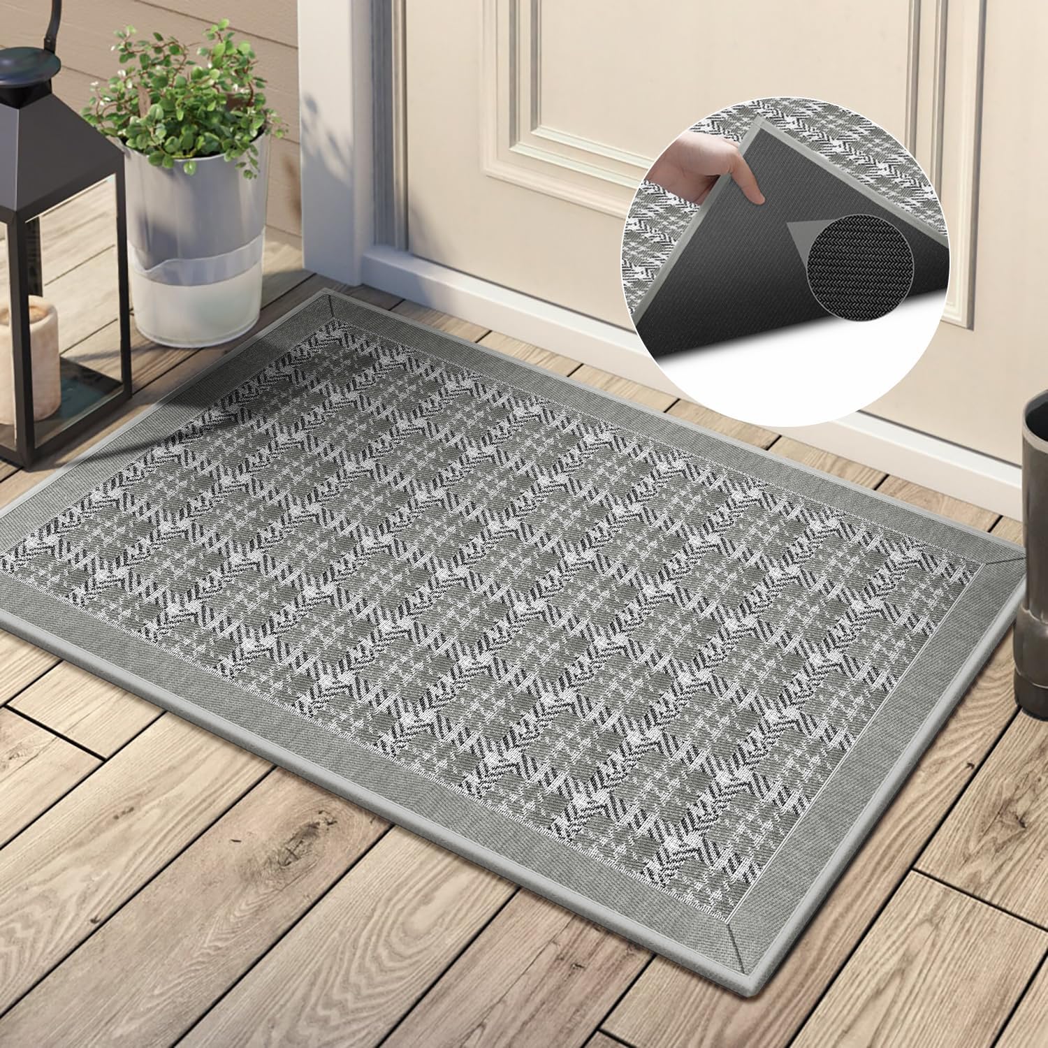 GOYLSER Lndoor – Tapete antideslizante y lavable para puerta de interior, tapete personalizado para puerta de interior, tapete para puerta de