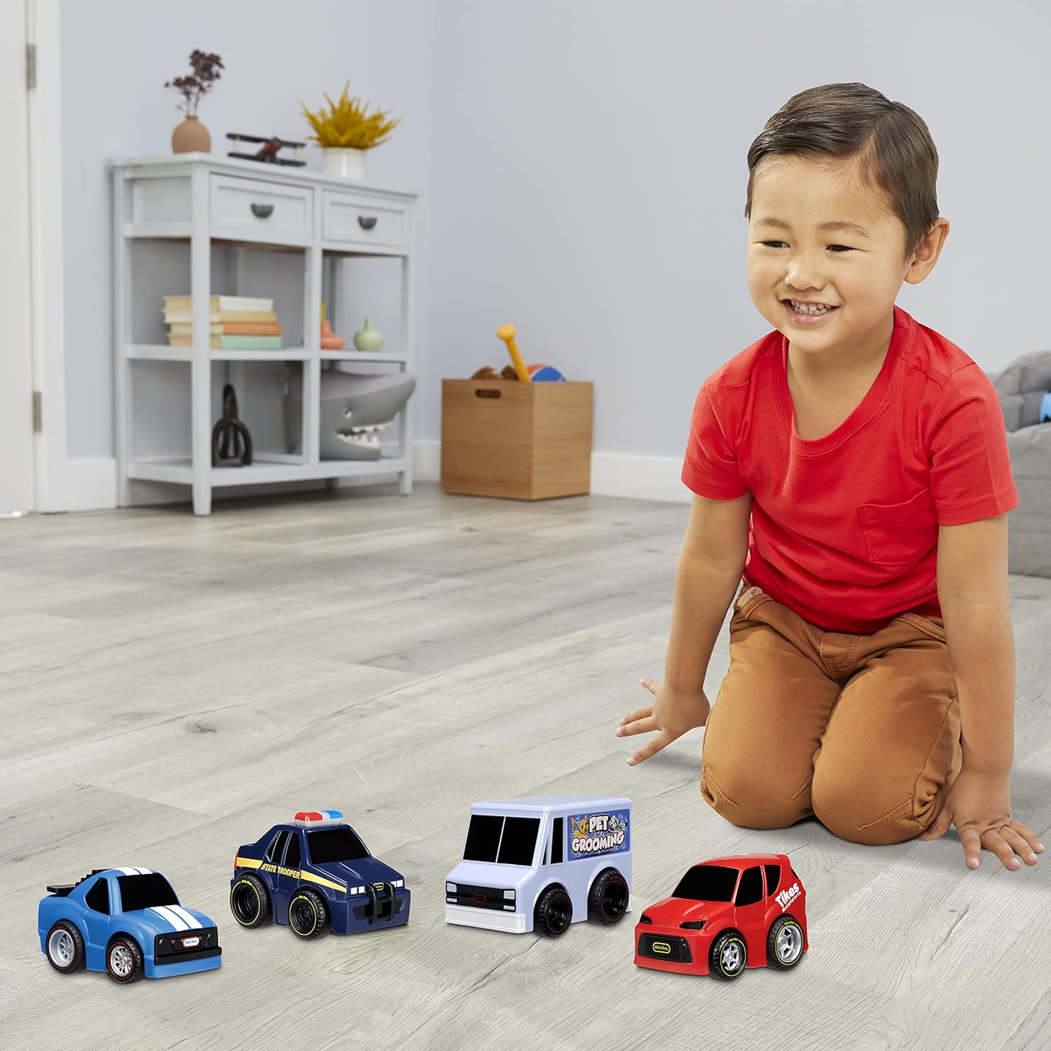 Little Tikes My First Cars Crazy Fast Cars – Vehículo de juguete con velocidad y distancia épicas, llega hasta 50 pies