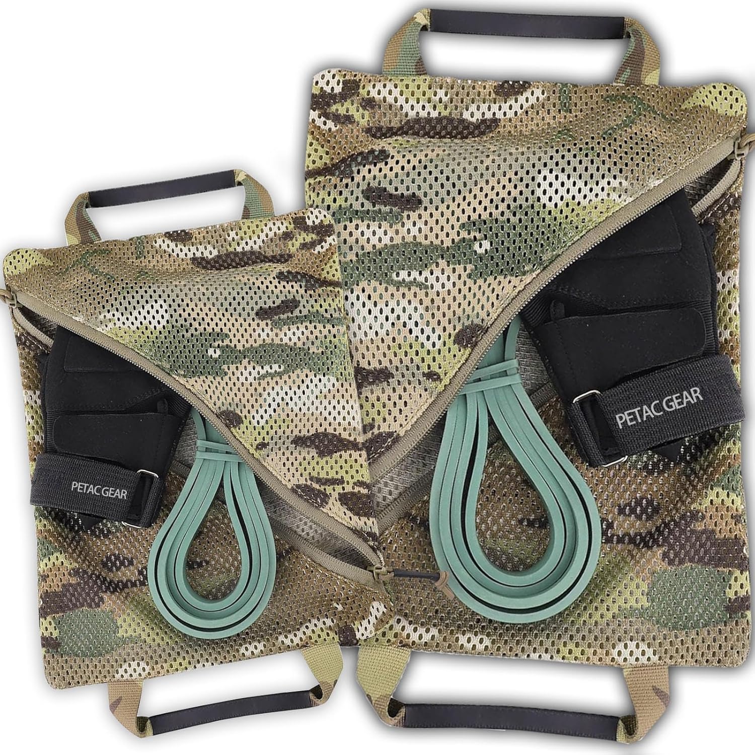 PETAC GEAR Conjunto de bolsa de malla de almacenamiento táctico,Insertar bolsillos modulares de administración de utilidad,Organizador de viaje EDC