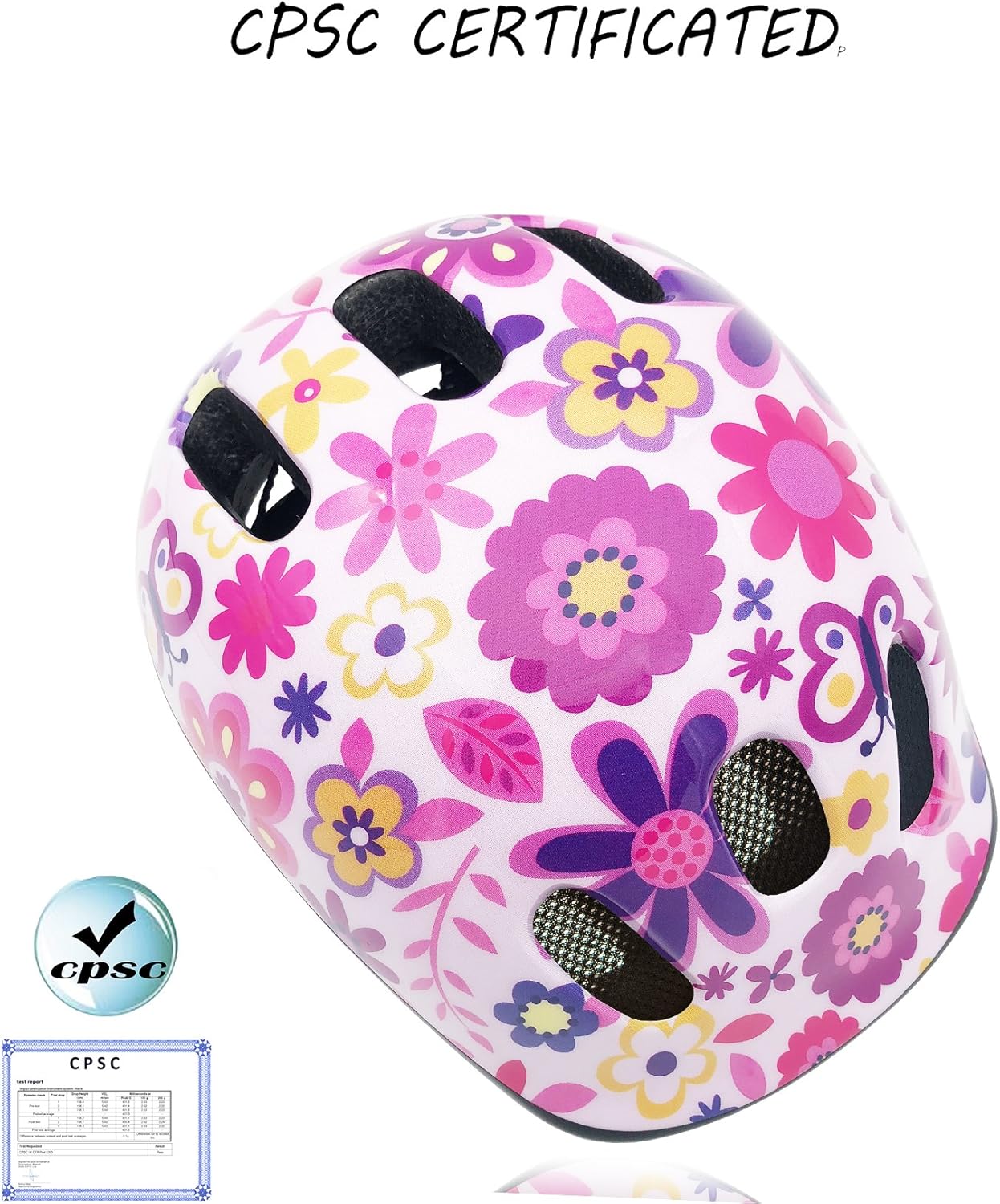 Casco de bicicleta para niños y niñas con 2 años de edad Muti-Sport ajustable de niños pequeños a jóvenes con certificado CPSC