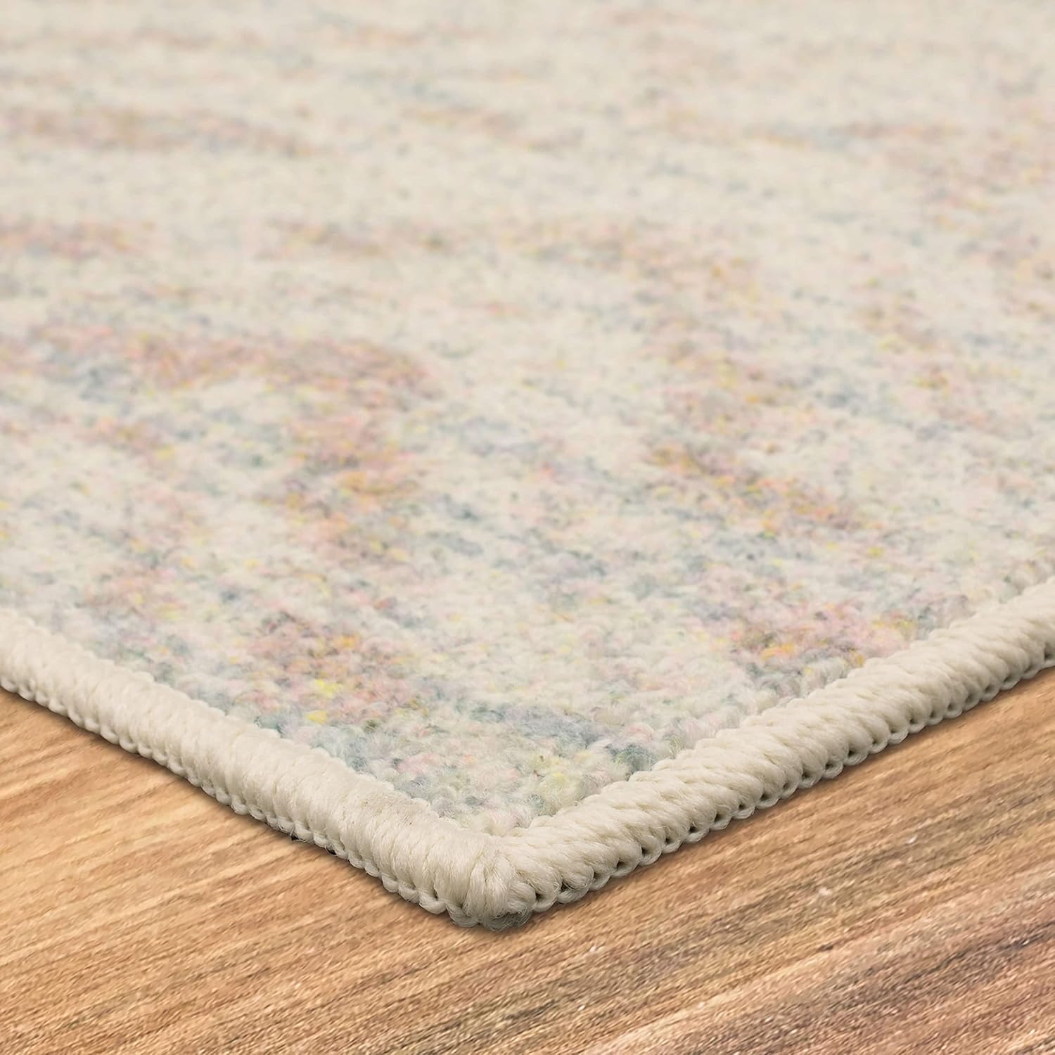 Mohawk Home Zig Zag – Alfombra de área a rayas color crema marfil de 4 x 6 pies, perfecta para entrada, lavandería, pasillo