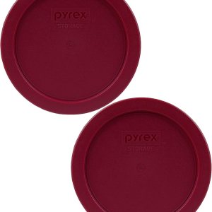 Pyrex 7201-PC Sangria – Tapa de repuesto de plástico para almacenamiento de alimentos, 2 unidades, fabricada en los Estados Unidos Pyrex 7201-PC Sangria – Tapa de repuesto de plástico para almacenamiento de alimentos, 2 unidades, fabricada en los Estados Unidos