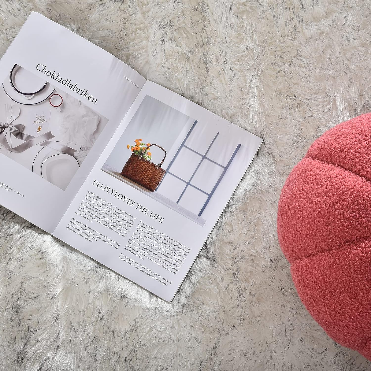 Latepis – Tapete rectangular de piel sintética tipo lana de oveja suave, esponjosa y lavable para sala de estar, dormitorio, habitación de niños o