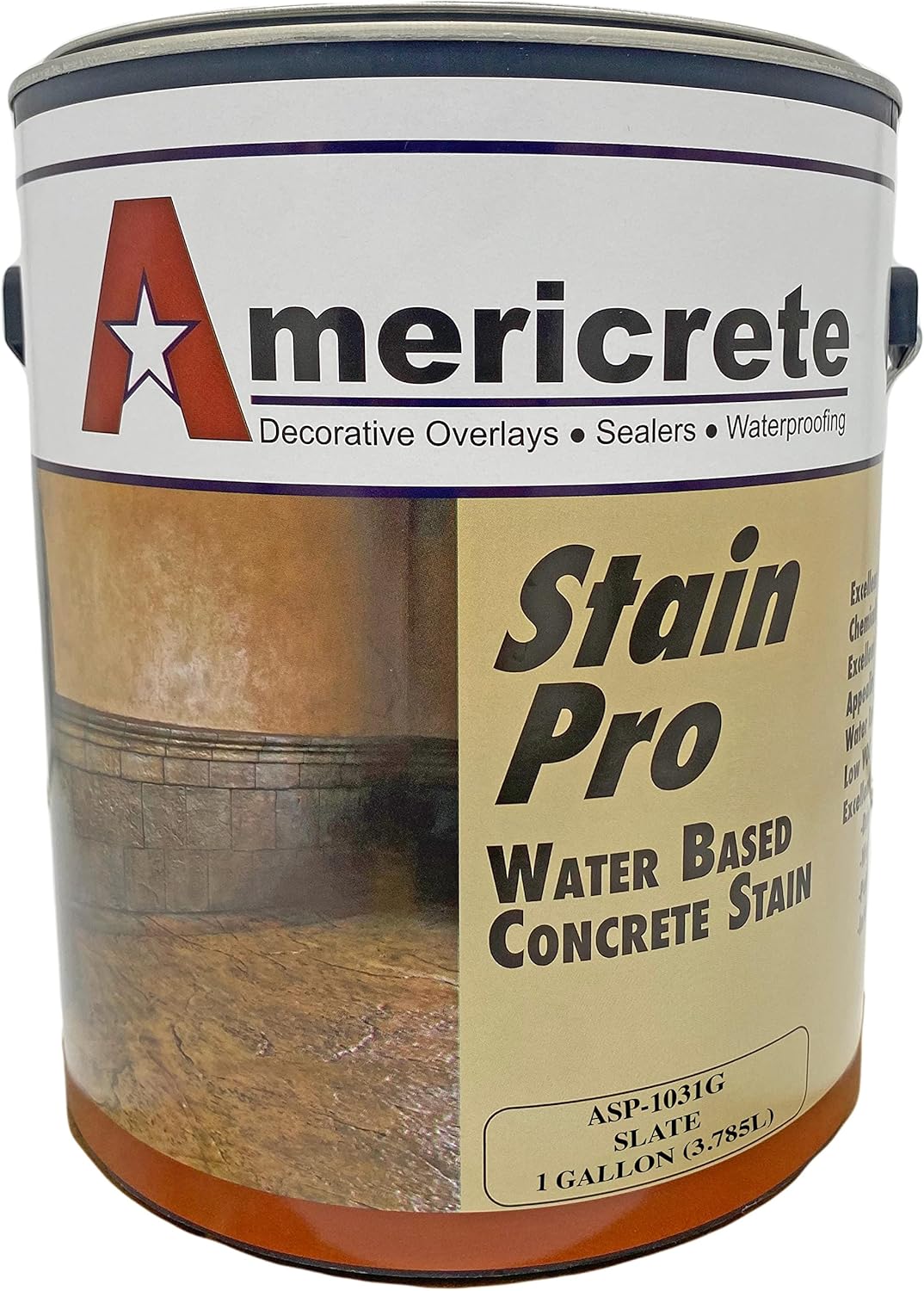 Tinte para hormigón, pizarra, tinte tópico semiopaco para madera, hormigón, piedra, azulejos, terrazas, pisos, cemento, porches, ladrillos y más –