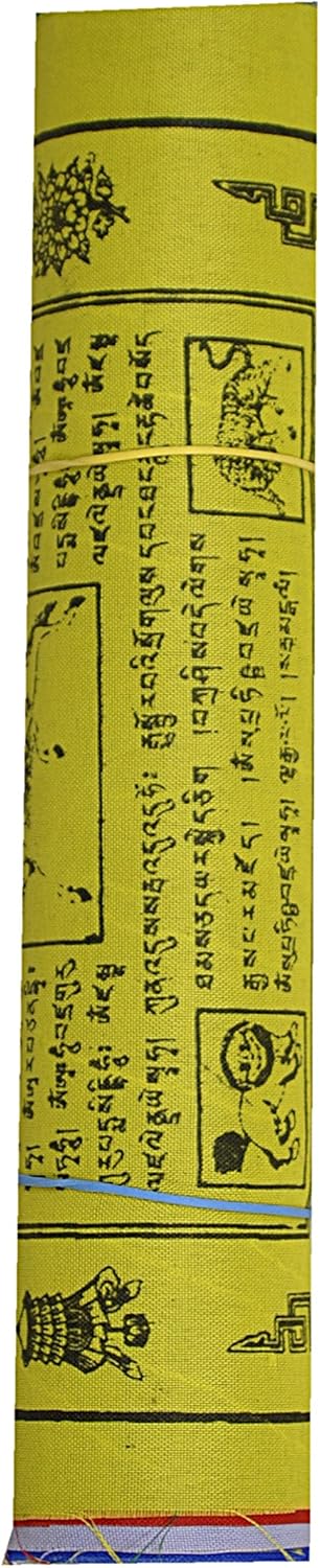Banderas budistas tibetanas de oración de 8 pulgadas, juego de 25 banderas  Om Mani Padme Hum Mantra