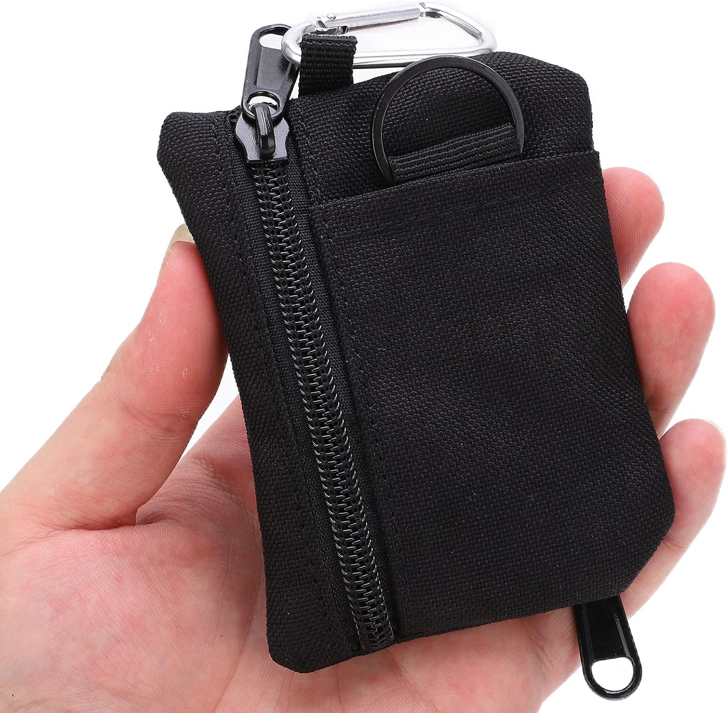 FILFEEL Molle – Bolsa con mosquetón, bolsa Molle EDC al aire libre, mini funda portátil para tarjetas de llaves, bolsa EDC, monedero, mochila de