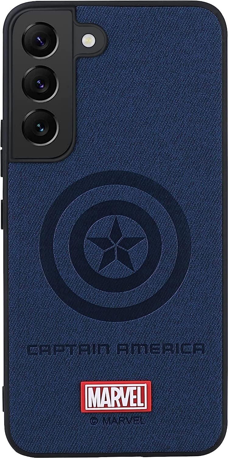 IRON SPIDER Funda para Galaxy S23 Plus 5G, con personaje de superhéroe, compatible con Samsung S23 Plus, funda de piel, color azul