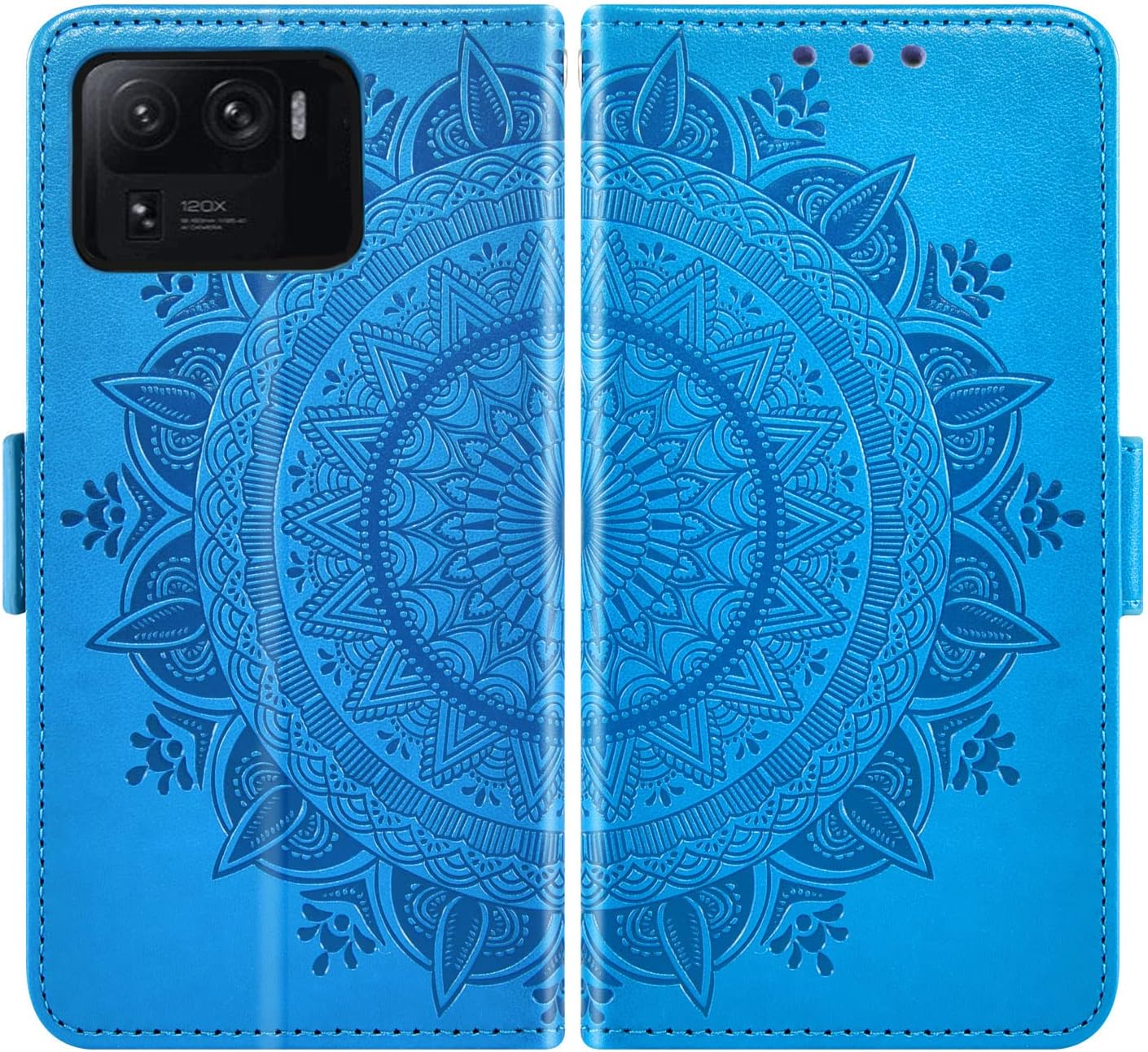Asuwish Compatible con Xiaomi Mi 11 Ultra 5G Wallet Case Protector de pantalla de vidrio templado, soporte para tarjeta de crédito, correa de muñeca
