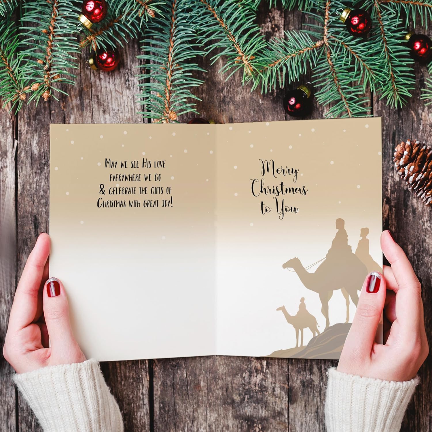 Faithfully Yours Designer Greetings – Tarjetas surtidas navideñas en caja