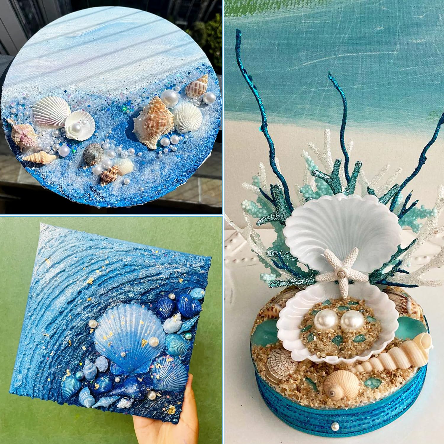 16 conchas de vieira natural, conchas de vieira blancas de 4 a 5 pulgadas, conchas marinas grandes para manualidades, decoración de boda, fiesta