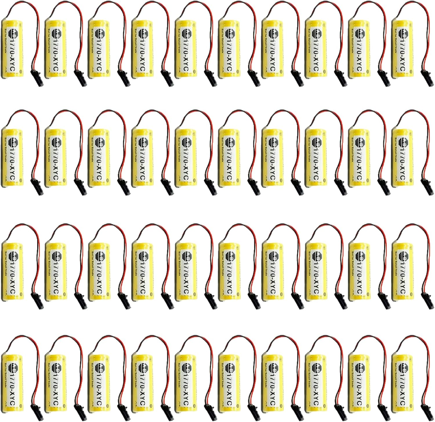 *(40-Pack) 1770-XYC Batería de litio 3V 1800mAh Reemplazo para 1770-XYCA 1770-XYB 1756-BA1, para Allen Bradley 1770-XYC