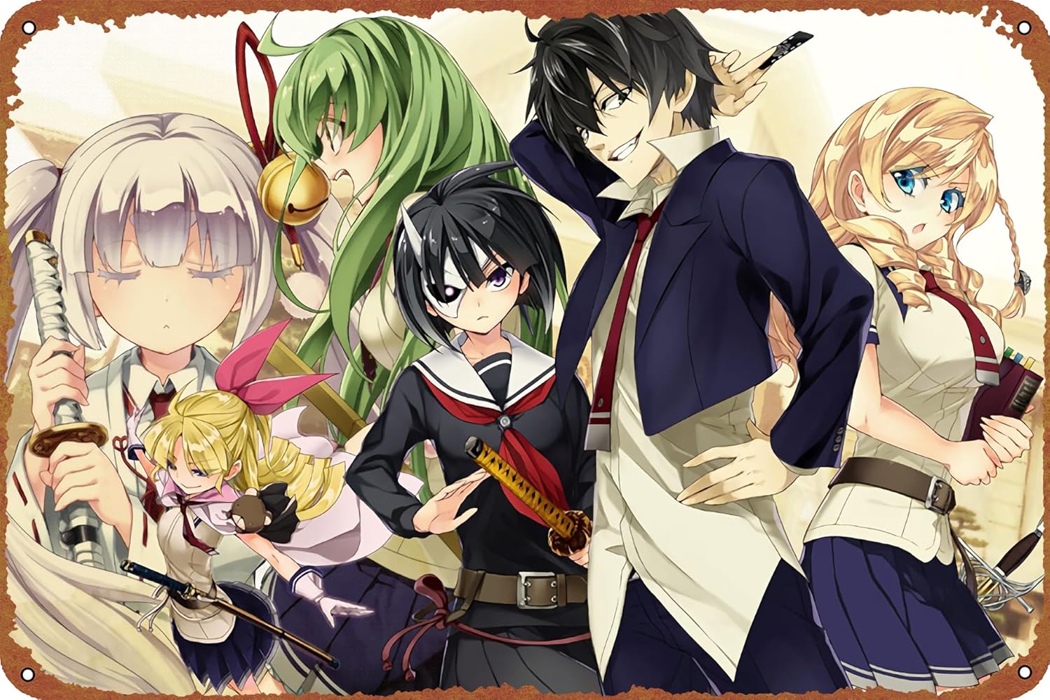 Fudou Nomura Busou Shoujo Machiavellianism Armed Girl’s Machiavellism Tsukuyo Inaba Rin Onigawara Satori Tamaba Mary Kikakujou Warabi Hanasaka