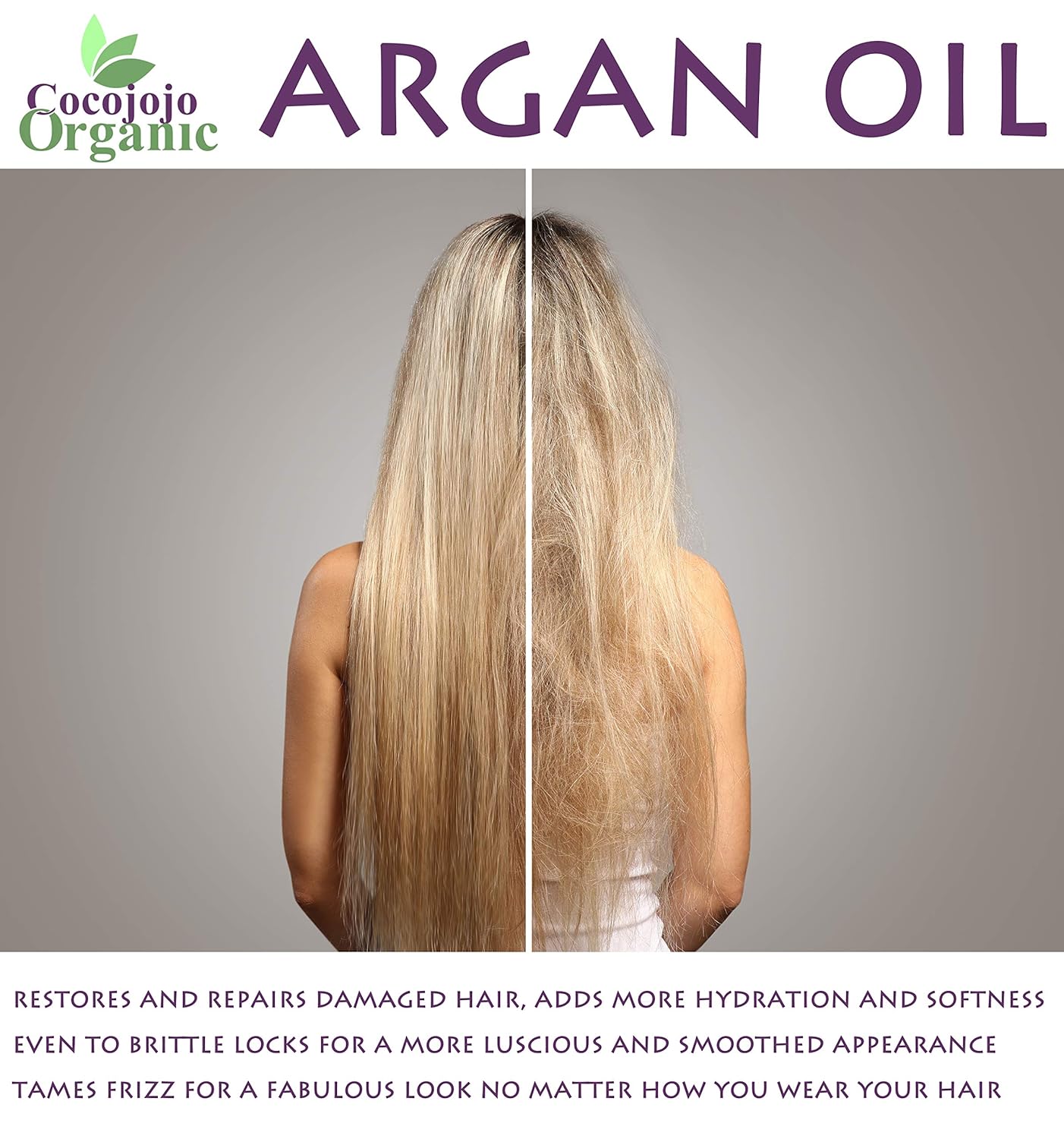 Aceite de argán refinado  100% puro, refinado, prensado en frío, filtrado, sin perfume, portador  8 onzas  para piel, cabello, uñas, cuerpo, barba,
