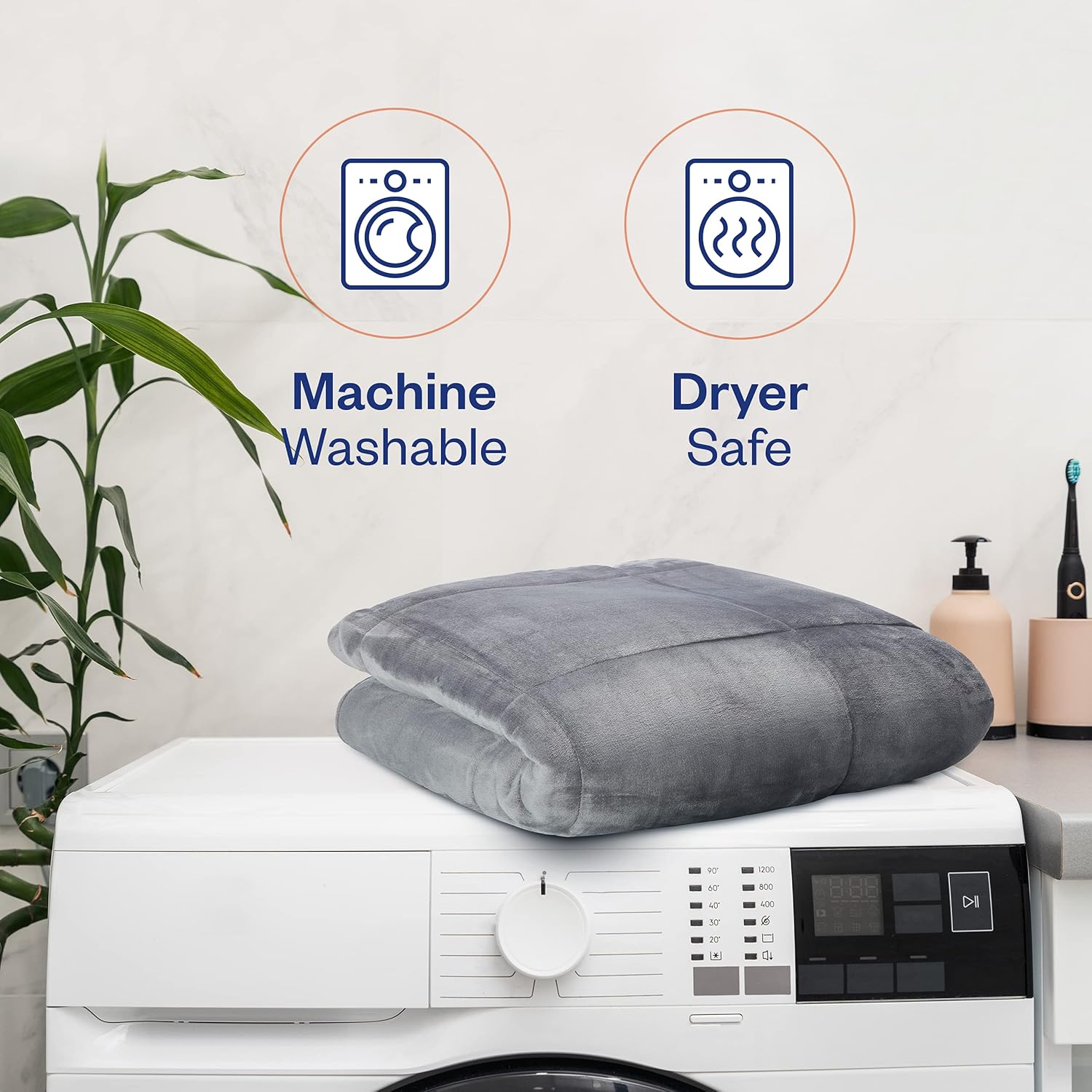 Conjunto de edredón Sleep Restoration con plumas de ganso, para todas las temporadas, hipoalergénico, lujoso, con calidad de hotel, con fundas de