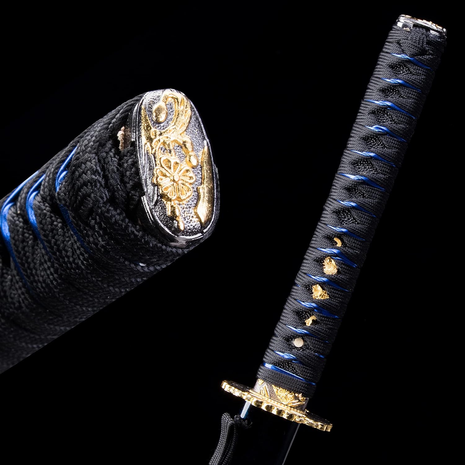 10451060 acero de alto carbono, Hademade templado por calor, hecho a mano, forjado a mano, samurái japonés, auténtico katana, espiga completa,
