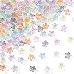 500 cuentas de flores de 0.472 pulgadas (0.472 in) de colores aleatorios de cuentas acrílicas para hacer joyas, aretes, collares, pulseras, adornos 500 cuentas de flores de 0.472 pulgadas (0.472 in) de colores aleatorios de cuentas acrílicas para hacer joyas, aretes, collares, pulseras, adornos