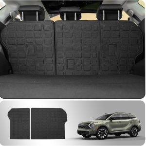 Protector de asiento trasero compatible con KIA Sportage 2023 2024 Tapete de carga para maletero TPE para todo tipo de clima, accesorios Sportage Protector de asiento trasero compatible con KIA Sportage 2023 2024 Tapete de carga para maletero TPE para todo tipo de clima, accesorios Sportage