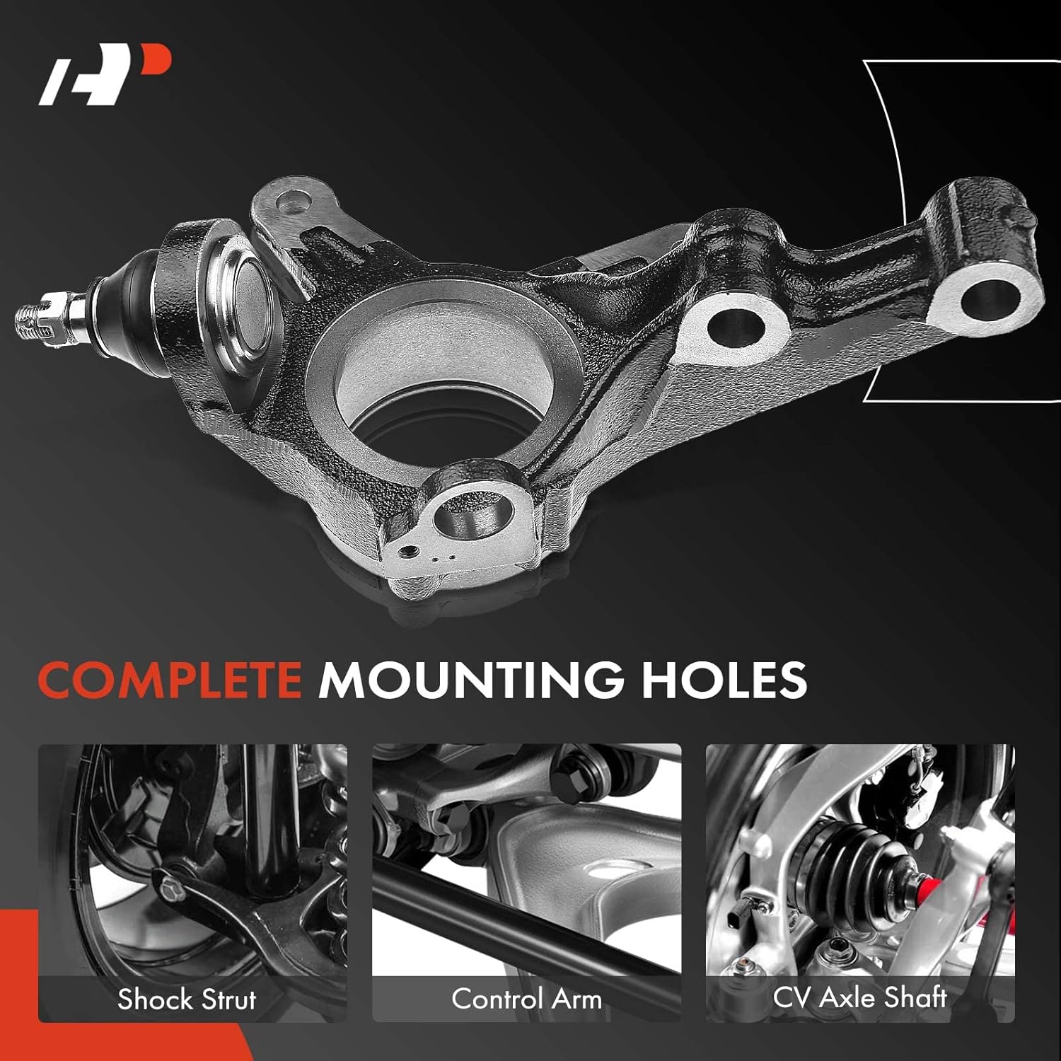 A-Premium 2 nudillos de dirección de suspensión delantera compatibles con Honda Civic 2001-2002 L4 1.7L, repuesto # 51210-S5A-J10