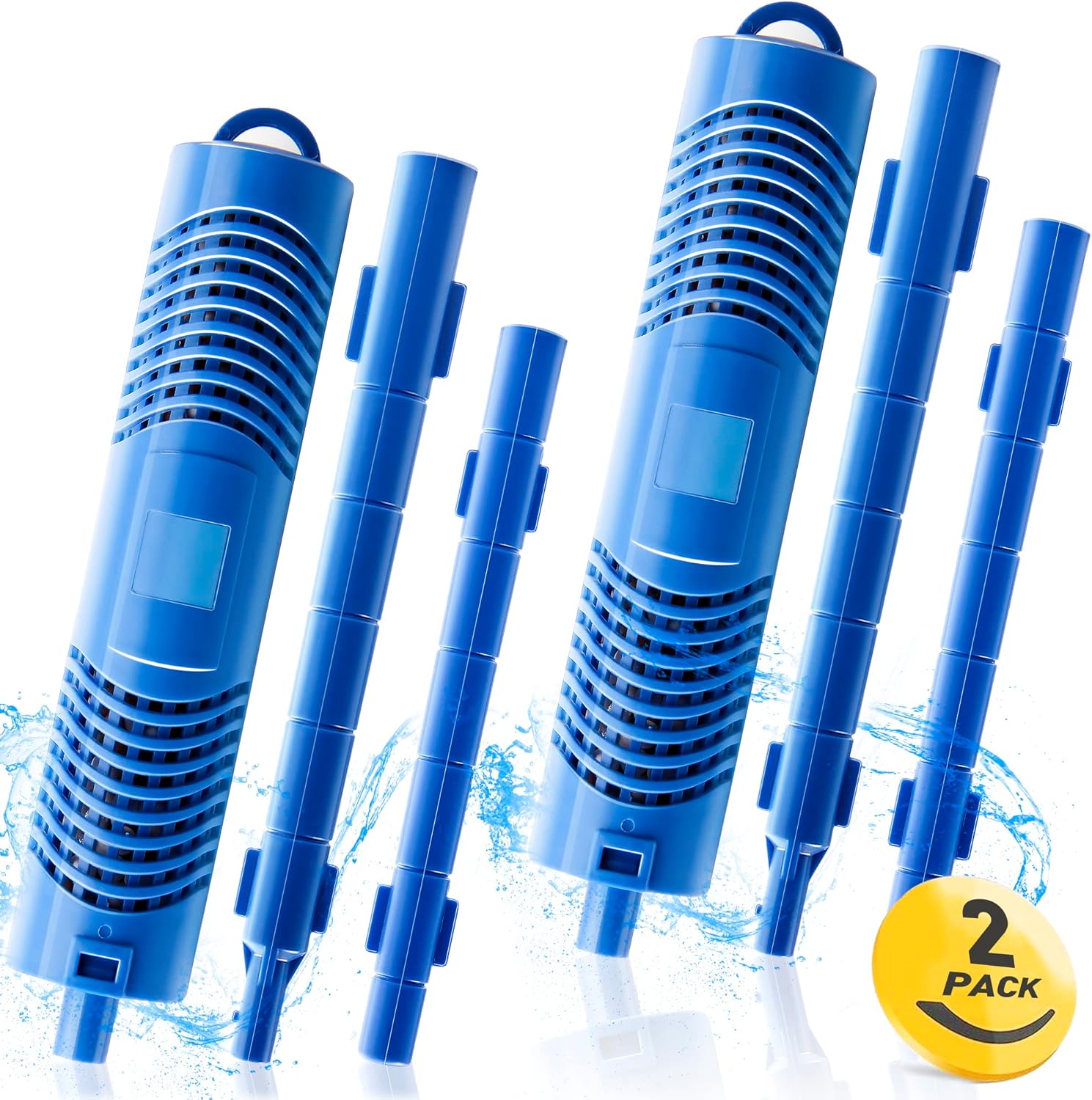 Bilinavy Palitos minerales con filtro de spa para cartucho de filtro de bañera de hidromasaje, duran 4 meses, azul, 2 unidades
