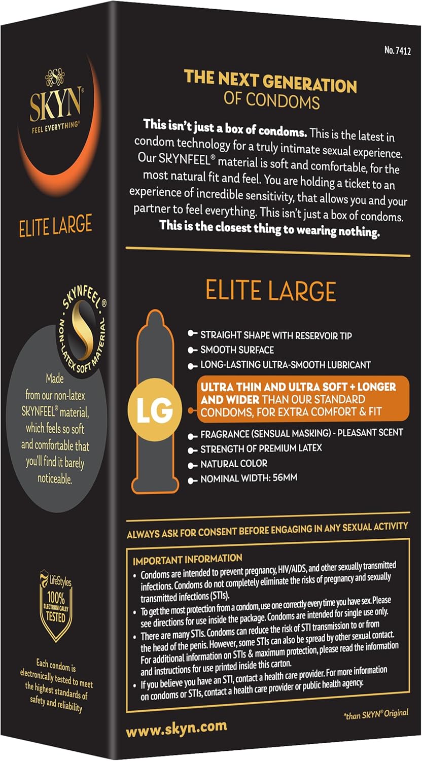 SKYN Preservativos grandes de poliisopreno naturales 12 unidades - Imagen 11