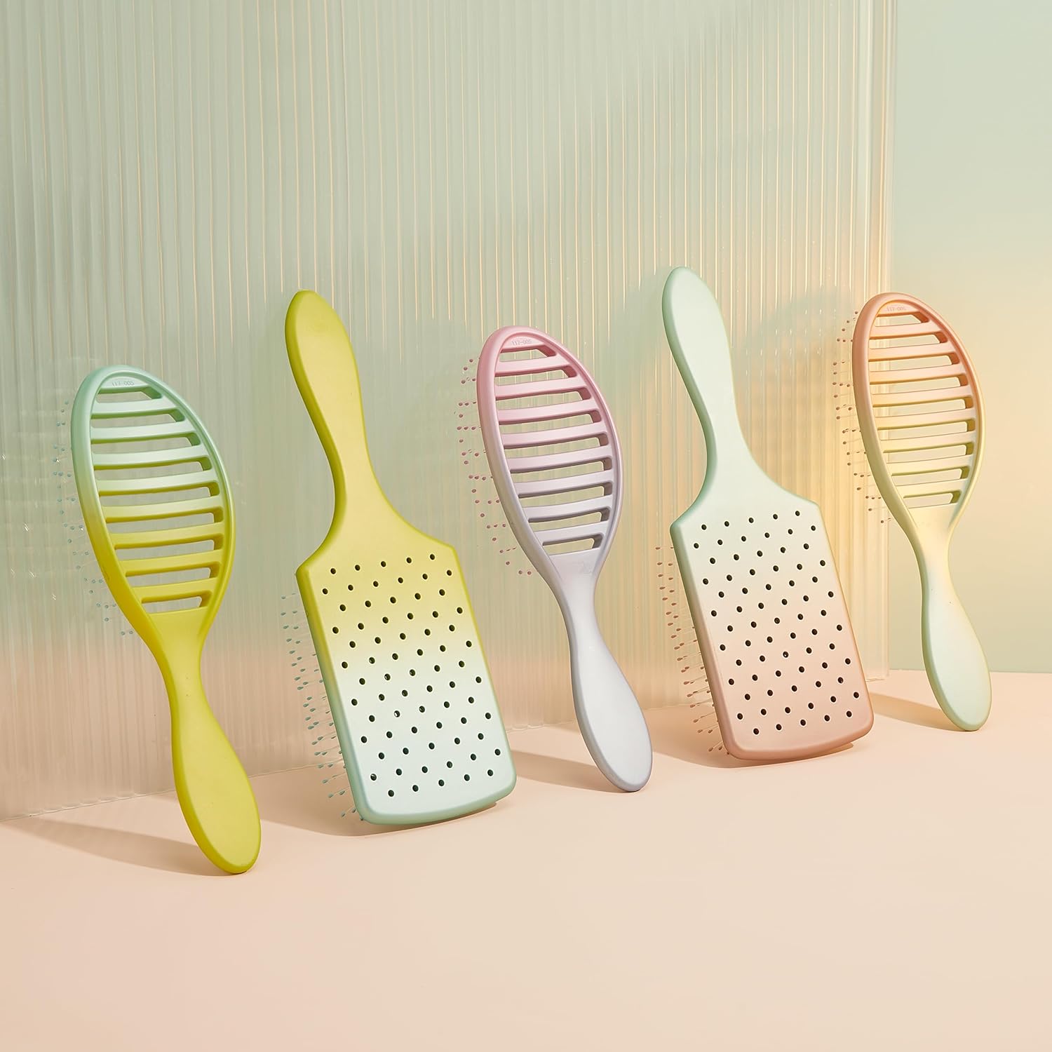 Wet Brush Paddle Detangler cepillo para el cabello, espuma de marcoral (Feel Good Ombre), cerdas IntelliFlex ultrasuaves con diseño AquaVent – Ideal
