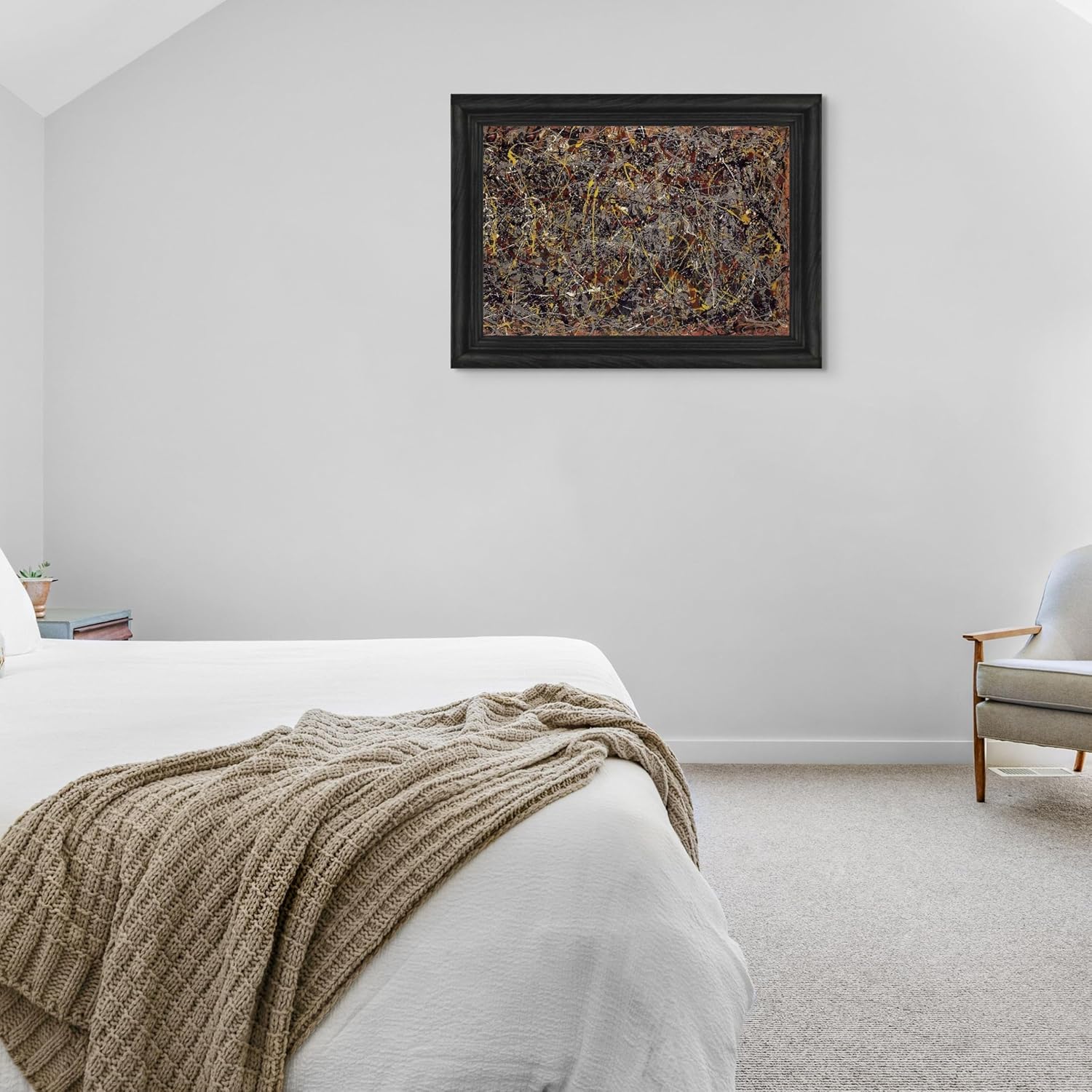 Número 5 1948 de Jackson Pollock – Lienzo enmarcado para decoración de pared, lienzos y pósteres de reproducción de pintura fina  Impresión de