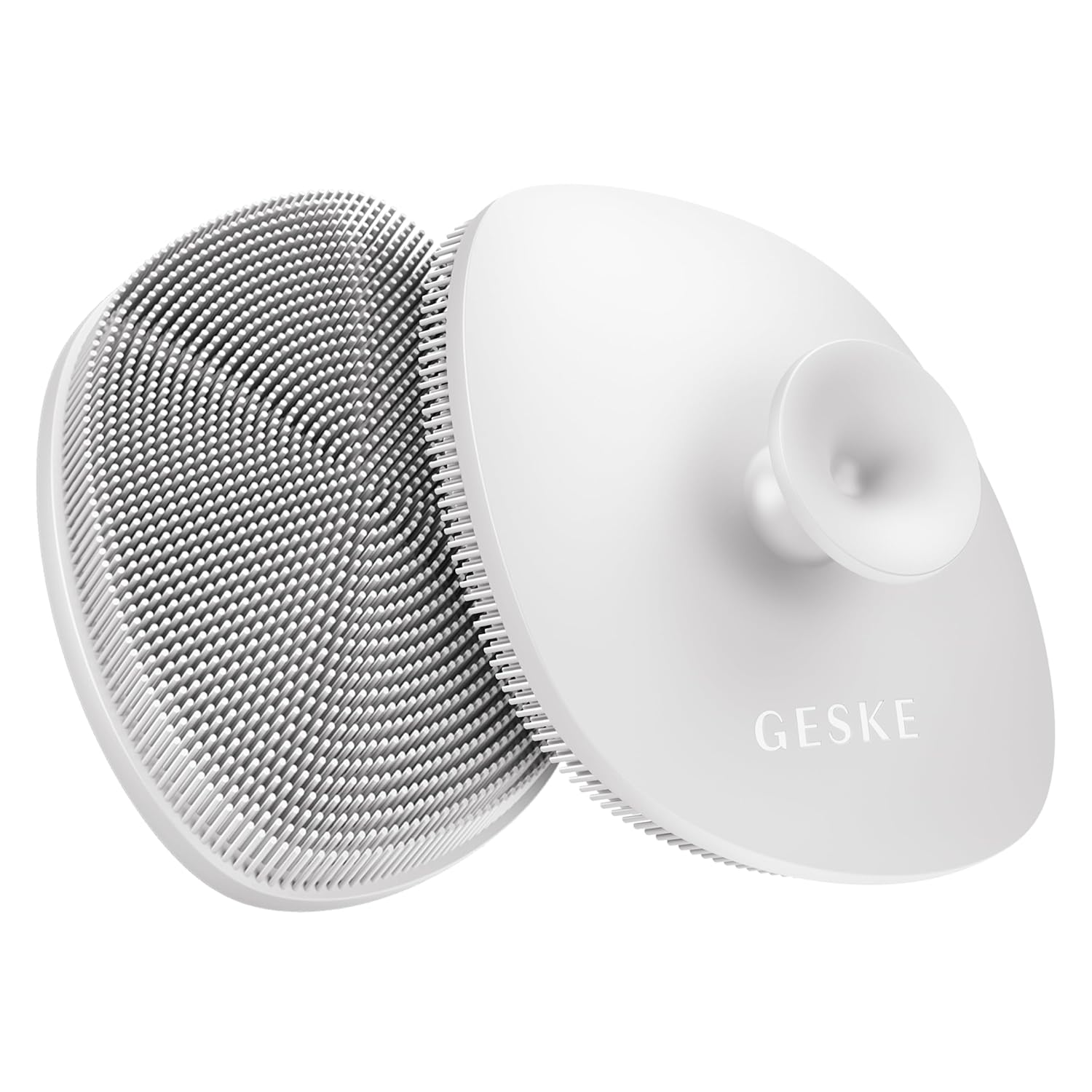 GESKE SmartAppGuided Cepillo facial  4 en 1  Cepillo de limpieza facial profesional con mango  Cepillo facial de silicona suave para limpieza de la