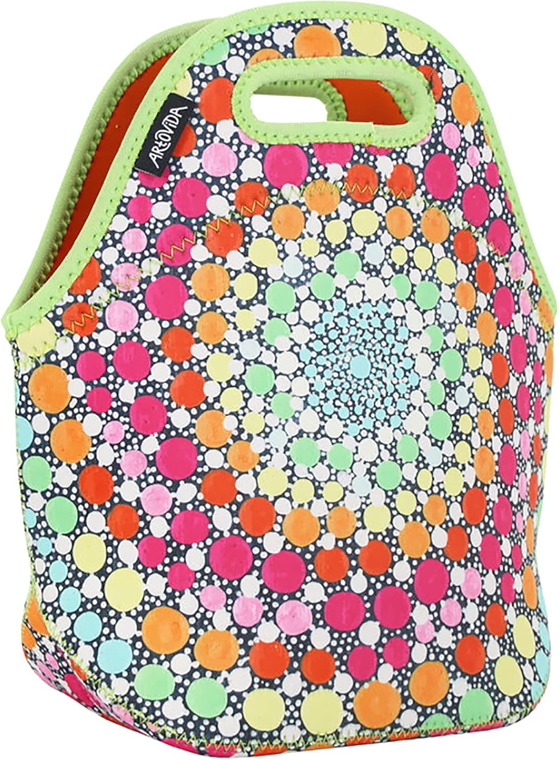 Artists Collective – Bolsa de neopreno con aislamiento lavable para el trabajo y el picnic, diseño de Amy Diener (EE. UU.), piruleta, clásico