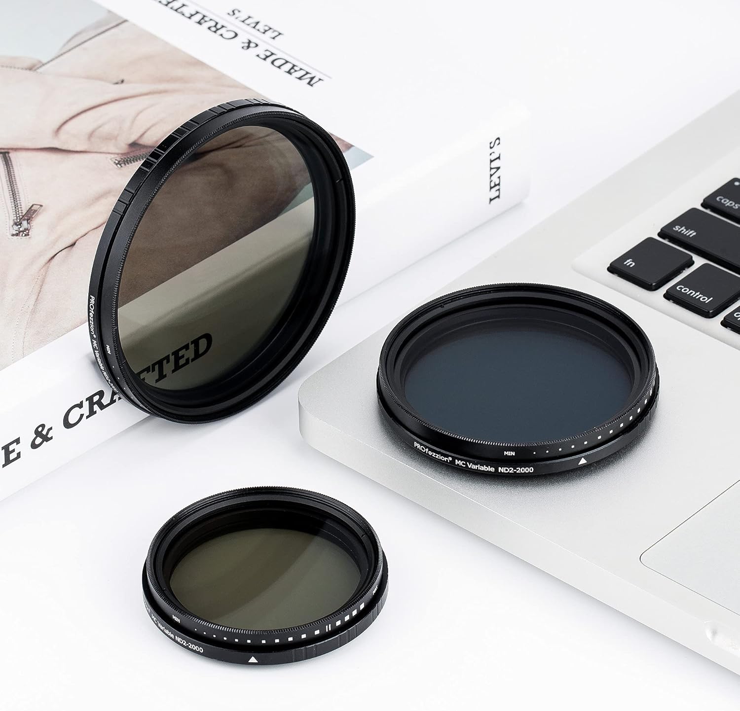 PROfezzion Filtro ND variable de 1.929 in ND2-ND2000 Fader de densidad neutra variable para Canon EOS R10 R50 R100 M50 M5 M6 Mark II M200 con lente