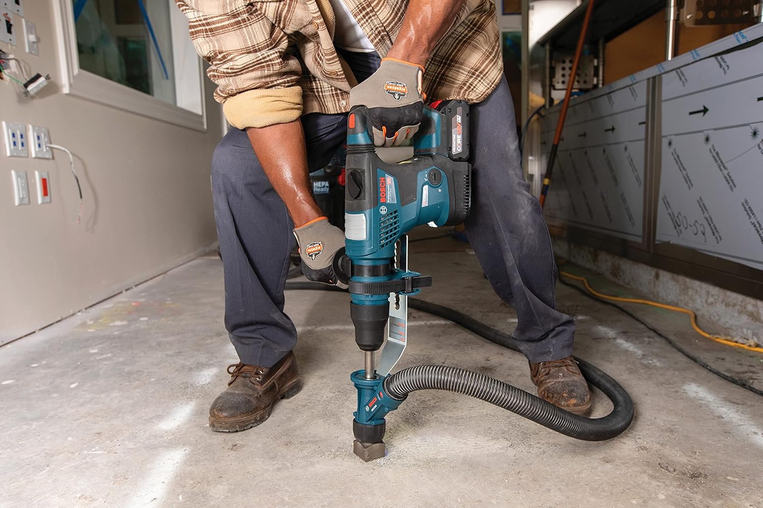 Bosch HS1909-12 SDS-max 1-34 pulg. Cuadrado x 12-12 pulg. Herramienta de buje de 25 dientes