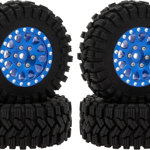 4 neumáticos MEUS RACING RC de 1.2 pulgadas, 64 x 24 neumáticos para TRX4M SCX24 FCX24 RC (azul, tipo A) 4 neumáticos MEUS RACING RC de 1.2 pulgadas, 64 x 24 neumáticos para TRX4M SCX24 FCX24 RC (azul, tipo A)