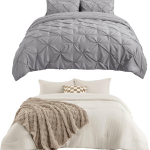 Bedsure Juego de edredón tamaño King de 7 piezas, juego de edredón tamaño King de 5 piezas. Bedsure Juego de edredón tamaño King de 7 piezas, juego de edredón tamaño King de 5 piezas.