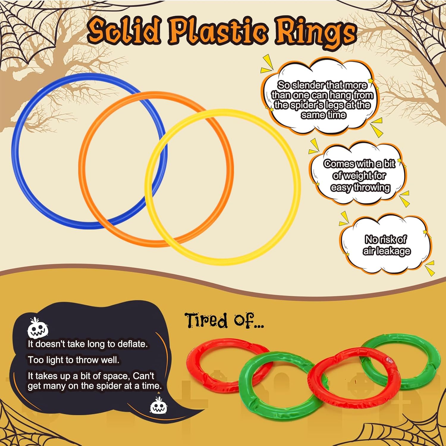Angooni Juego inflable de lanzamiento de anillos de cornamenta de reno para suministros de fiesta de Navidad, juego de reno de Navidad con nariz