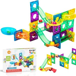 EverPlay 100 piezas de juguetes magnéticos de construcción con diseño de mármol, bloques de construcción de azulejos magnéticos, juguete educativo EverPlay 100 piezas de juguetes magnéticos de construcción con diseño de mármol, bloques de construcción de azulejos magnéticos, juguete educativo