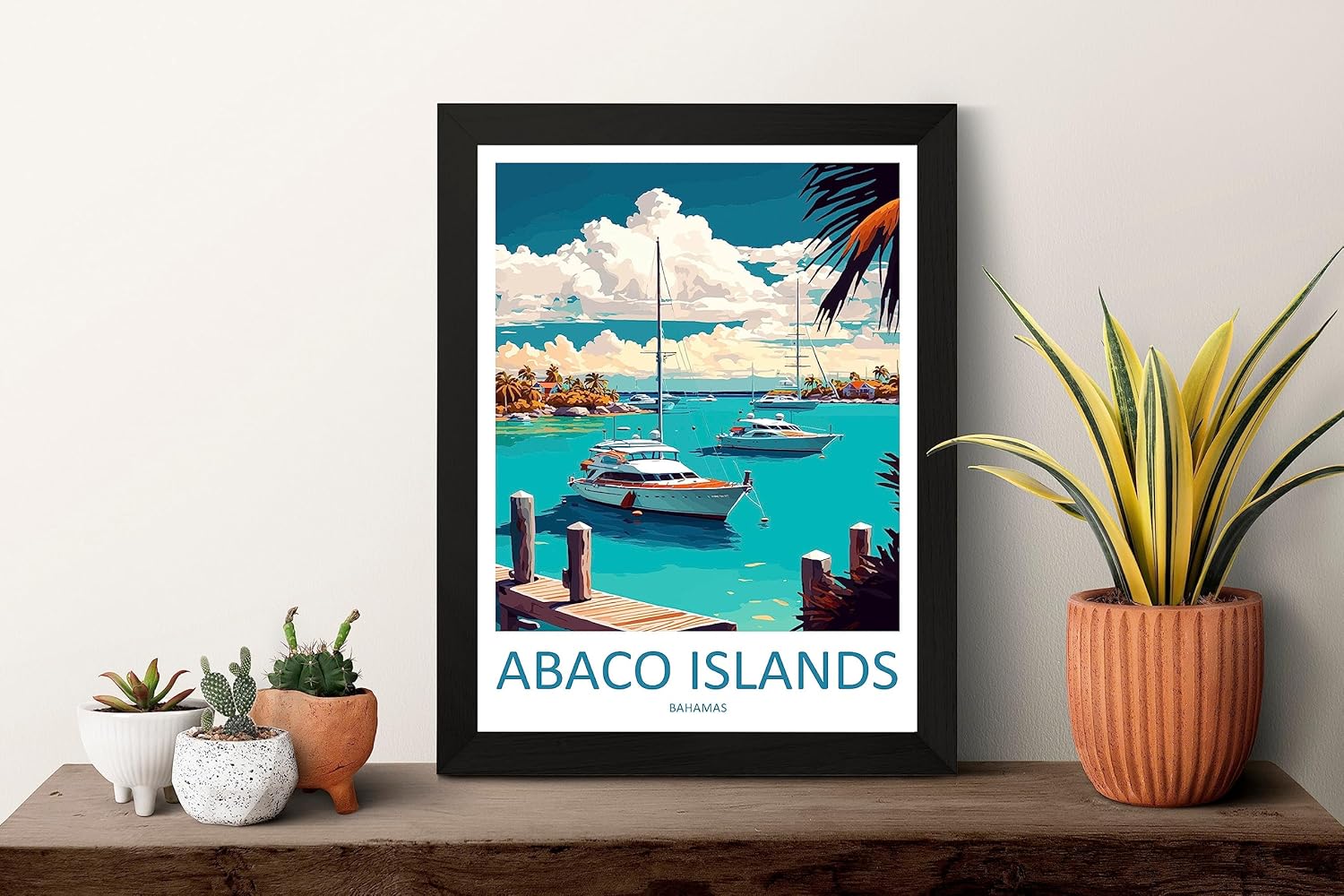 Abaco Islands Travel Print Wall Art Abaco Islands Wall Hanging Home Décor Abaco IslandsArt Lovers Wall Art Caribbean Travel Print