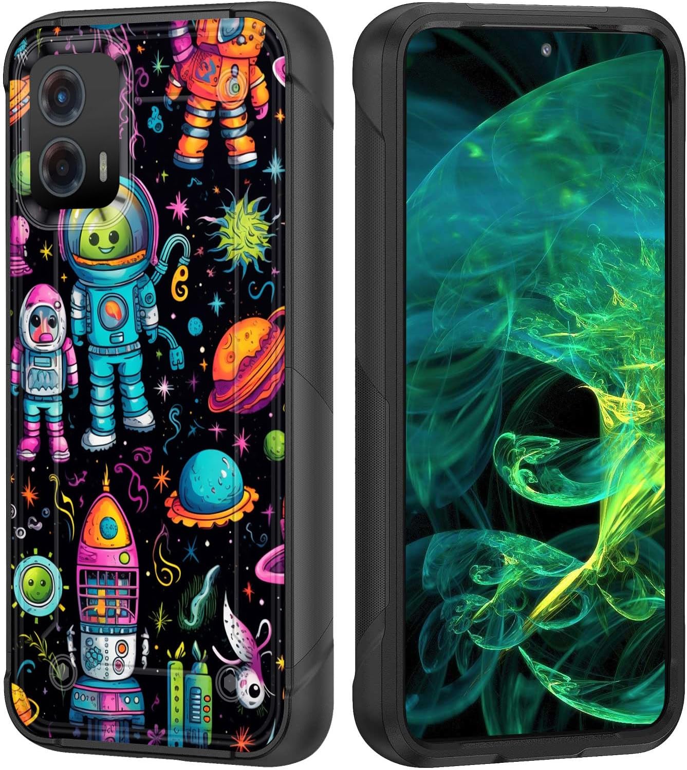 Funda para Moto G 5G 2023, resistente de doble capa de policarbonato duro y silicona suave, resistente a prueba de golpes, funda protectora para