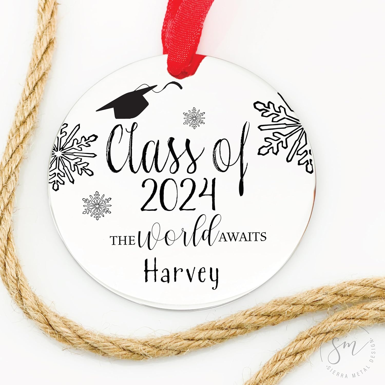 Class Of 2024 Ornament Personalized Graduation Christmas Ornament 2022 Ornament Christmas Graduate College Graduation High School Graduate 2023 2022