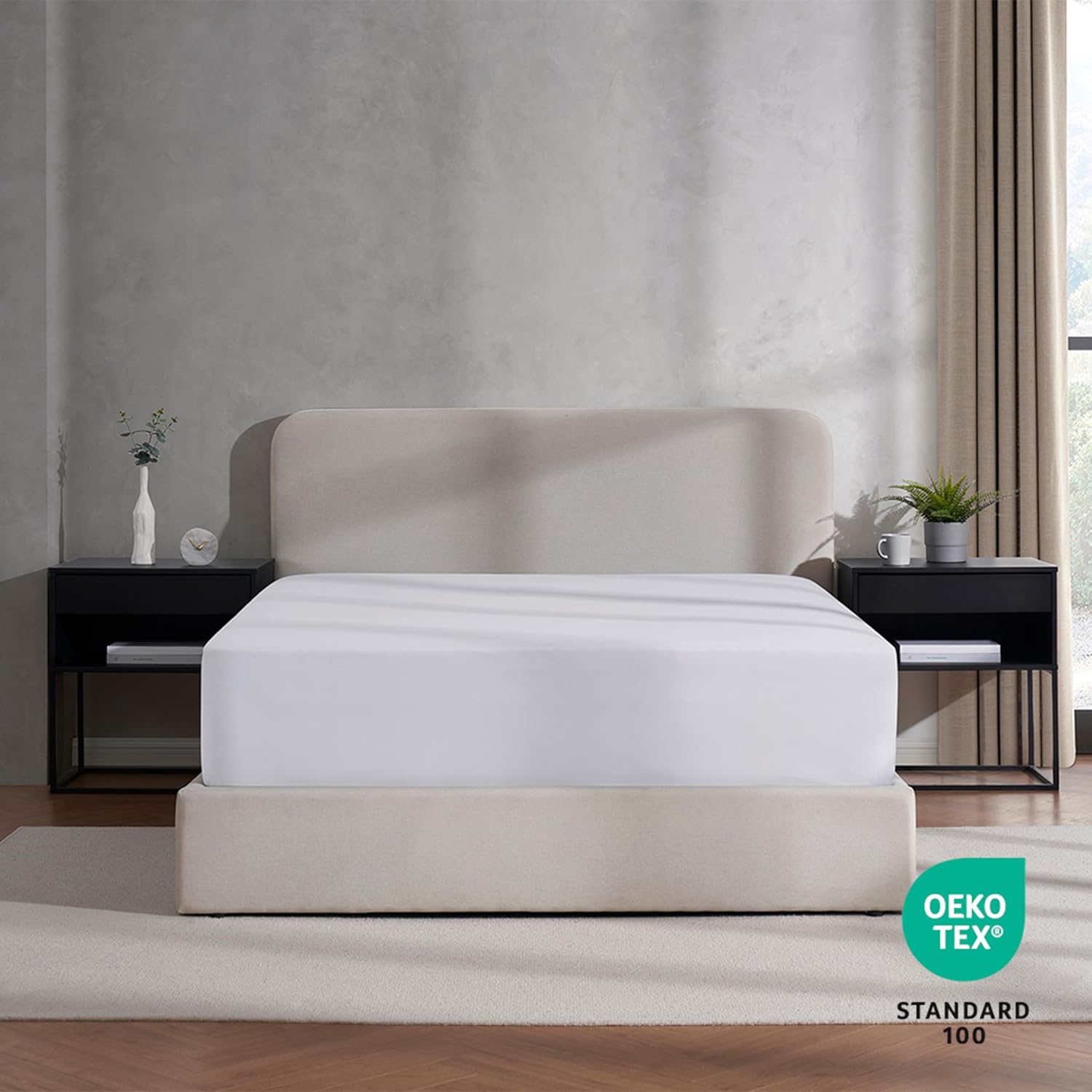 Nestl Bedding – Sábanas bajeras con bolsillo profundo de 53 cm