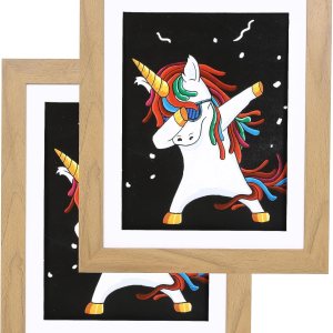 FrameWorks Paquete de 2 marcos de arte de madera de roble claro de 10 x 12.5 pulgadas para niños, marcos para obras de arte infantiles con bordes de FrameWorks Paquete de 2 marcos de arte de madera de roble claro de 10 x 12.5 pulgadas para niños, marcos para obras de arte infantiles con bordes de