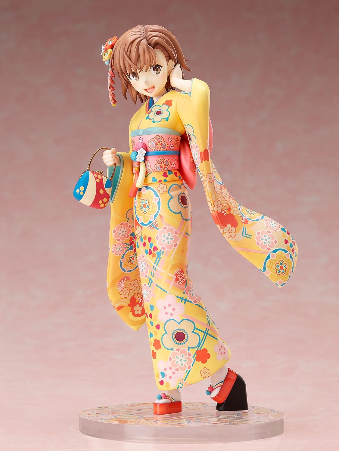 Furyu A Certain Scientific Railgun T Mikoto Mikasa (Furisode Version) Figura de PVC a escala 17, multicolor, 8 pulgadas