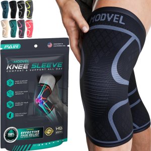 Modvel Rodillera de compresión para mujeres y hombres, para dolor de rodilla, manga de compresión para desgarro de menisco, ACL y artritis, alivio Modvel Rodillera de compresión para mujeres y hombres, para dolor de rodilla, manga de compresión para desgarro de menisco, ACL y artritis, alivio