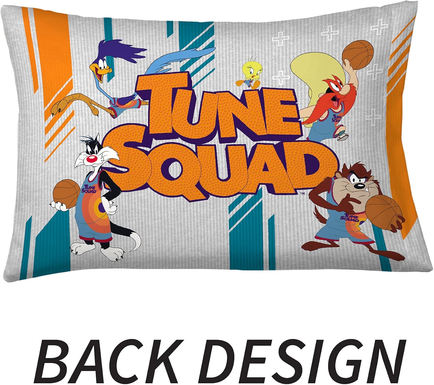 Franco Funda de almohada reversible de microfibra súper suave, 20 x 30 pulgadas, Space Jam 2 A New Legacy