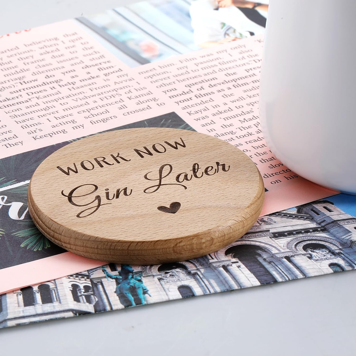 Posavasos de oficina para compañeros de trabajo, regalo divertido para compañeros de trabajo, regalo divertido para mujeres y hombres, posavasos de