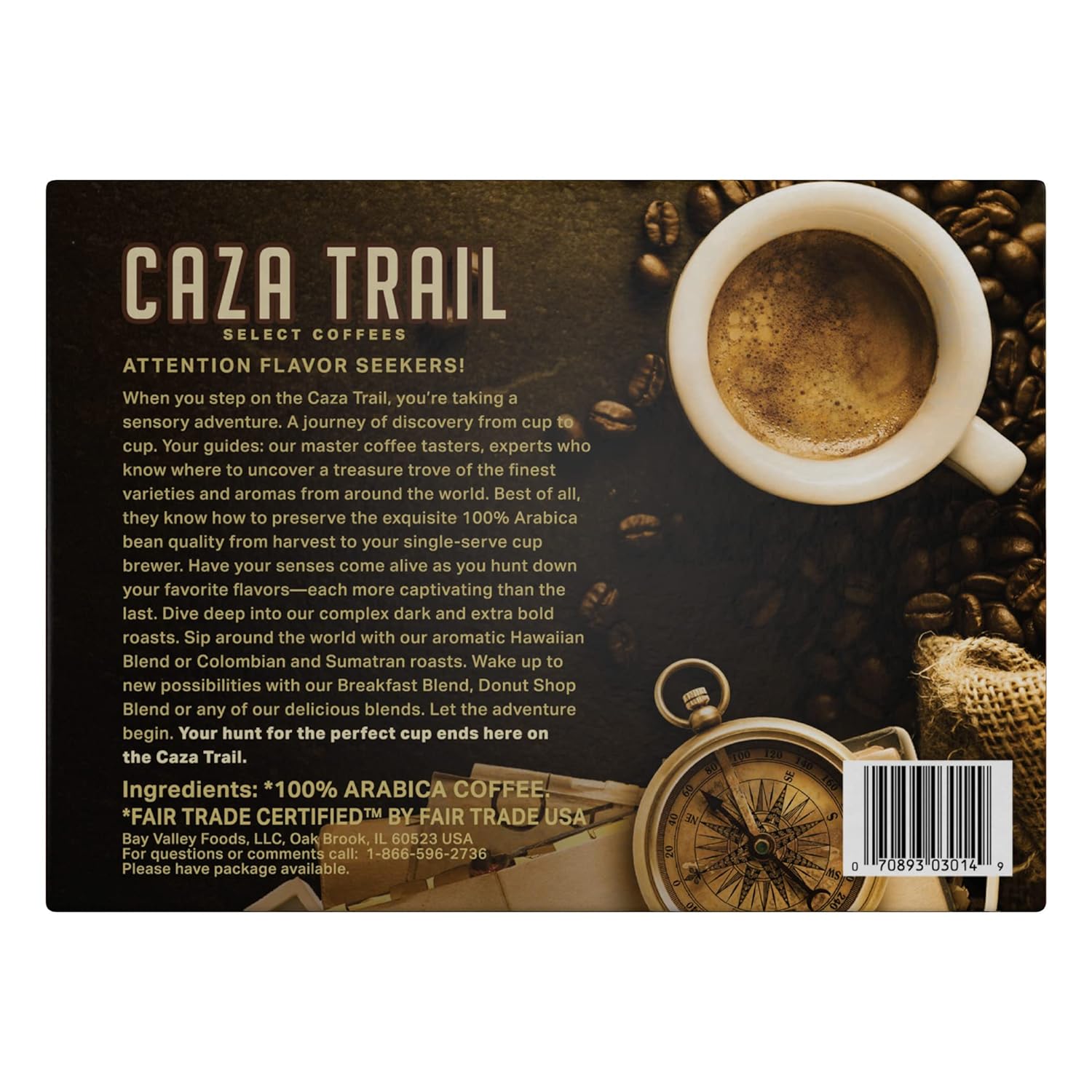 Caza Trail Taza de porción individual para Keurig K-Cup Brewers.
