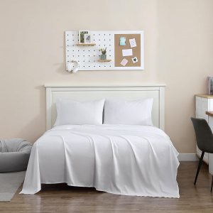 1888 Mills True Classics – Juego de sábanas de microfibra (blanco, matrimonial) 1888 Mills True Classics – Juego de sábanas de microfibra (blanco, matrimonial)