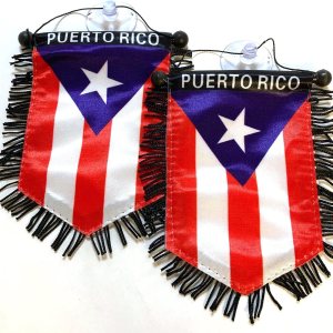 Puerto Rico pequeña bandera puertorriqueña para automóviles hogar pared puerta ventana bandera accesorios decoración colgante decoración pancartas Puerto Rico pequeña bandera puertorriqueña para automóviles hogar pared puerta ventana bandera accesorios decoración colgante decoración pancartas