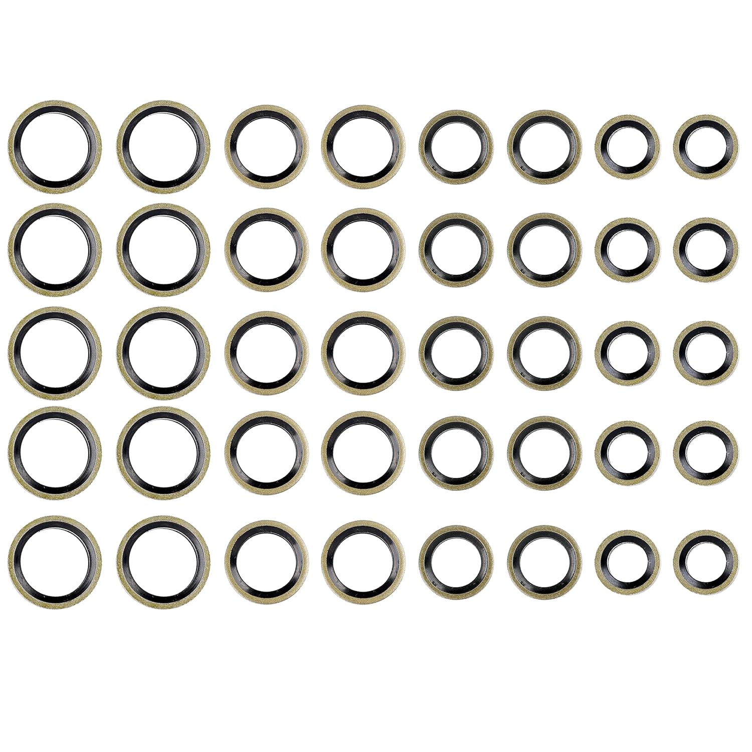LENMISO Arandelas de sellado de combustible aptas para Banjo Bolt de 0.315 in, 0.394 in, 0.472 in, 0.551 in, compatible con el sistema de